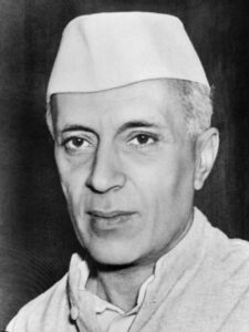 First Foreign minister of India Mr. Jawaharlal Nehru